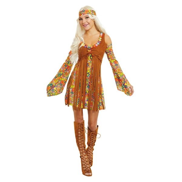 Disfraz Hippie Mujer Talla S